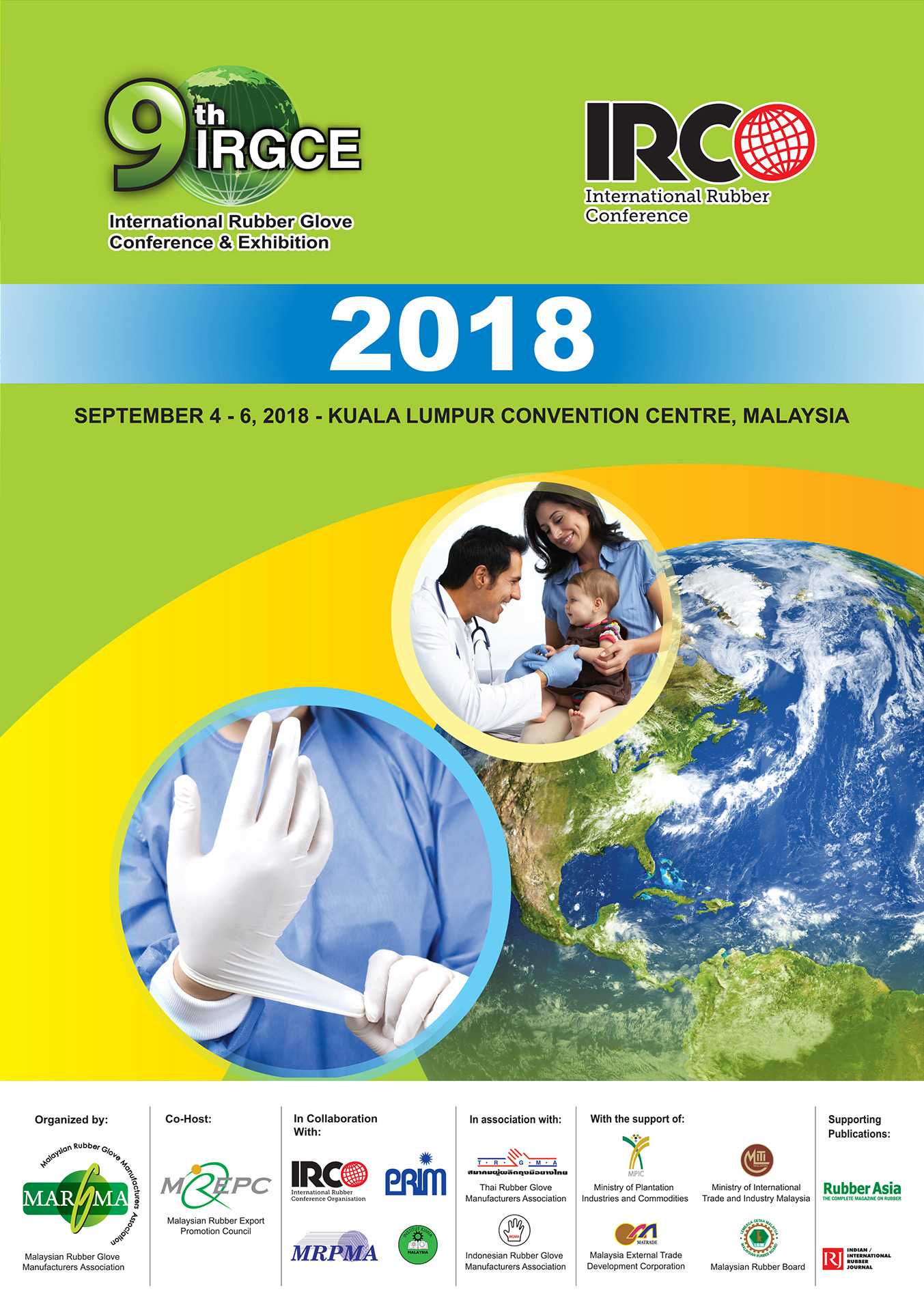 International Rubber Glove Conference and Exhibition (IRGCE) by Malaysian Rubber Glove Manufacturers Association (MARGMA) 2018